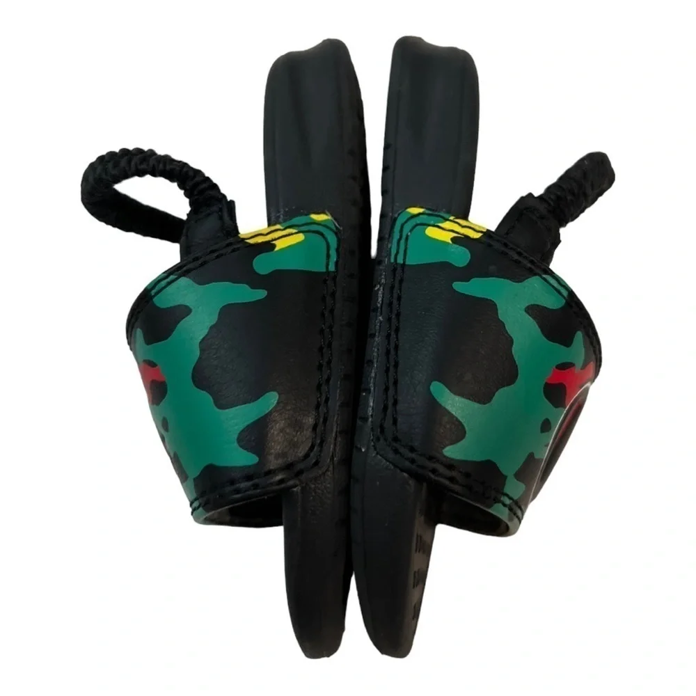 Champion Toddler Super Slide Sandals Black Red Green US 4